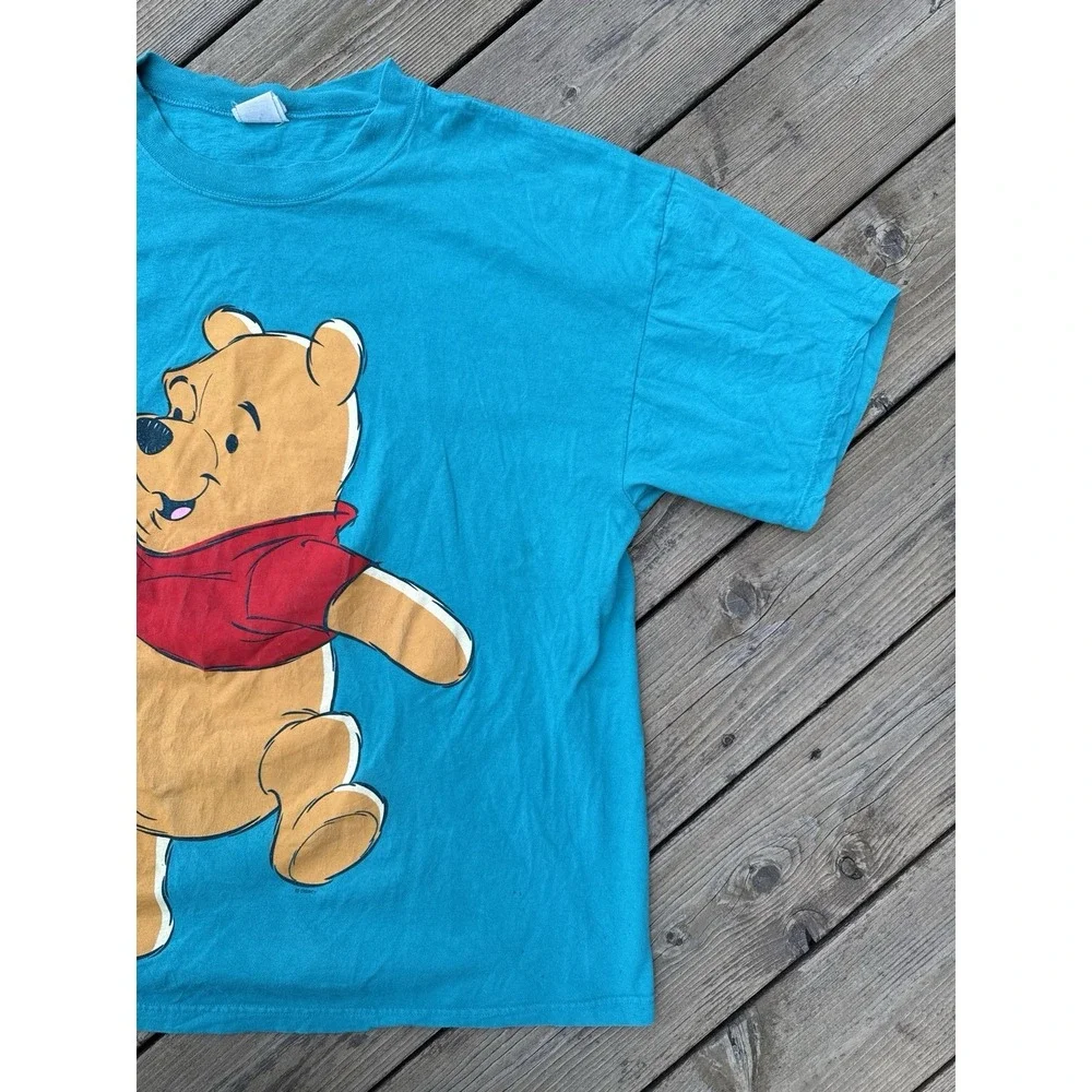 Vintage 90s Disney Winnie the Pooh Turquoise T Shirt Sun Sportswear USA XXL